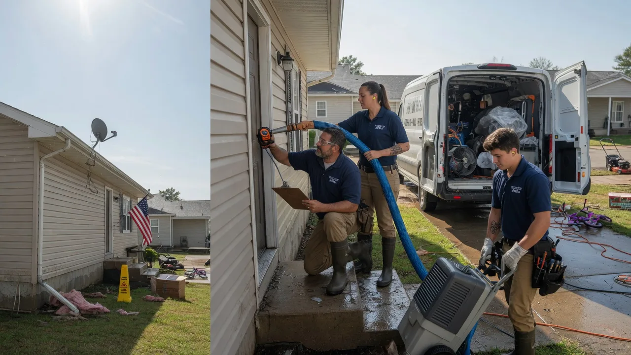 Ceiling Water Damage Restoration in Moberly, MO near me